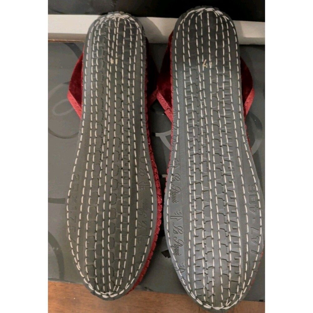 Le Papu Cotton Velvet Italian Friulane Flat Slipper Shoes Women’s EU41 - Picture 5 of 5